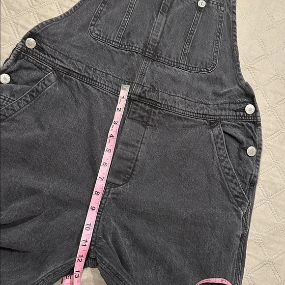 We The Free Boyfriend Washed Black High-Waisted Denim Overall. - Picture 11 of 15